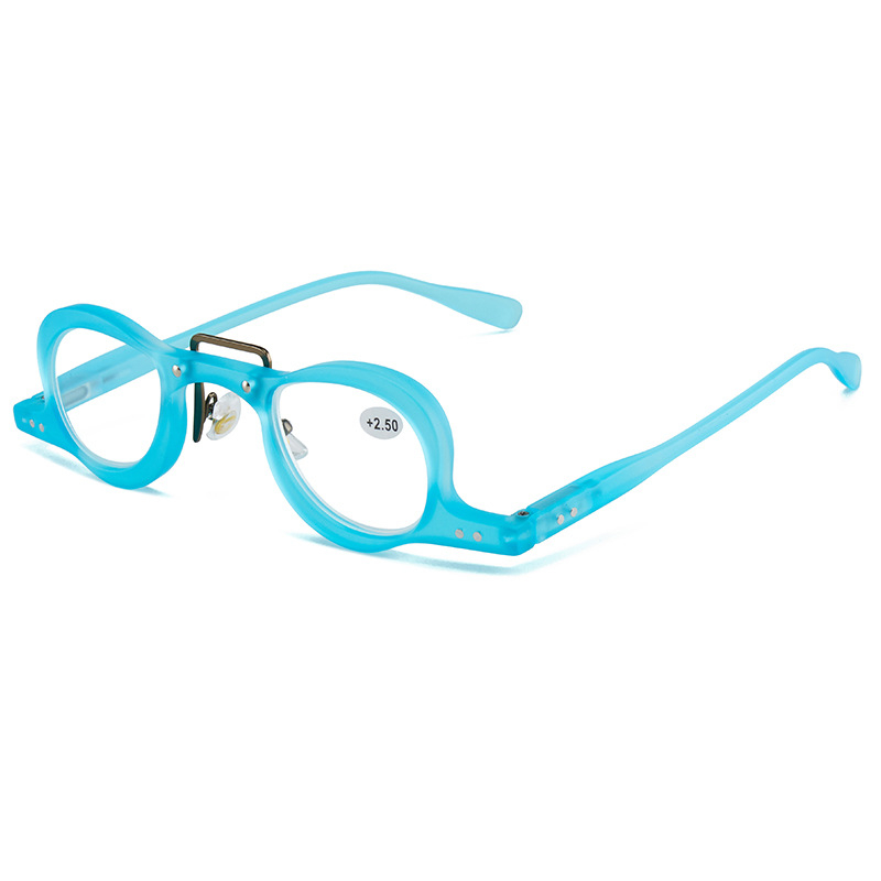 Presbiópiás olvasó szemüveg, női retro macska-szem stílusban, teljes keret, lencsék gyantából, aszferikusak, ütésállóak, keret PC, kompatibil dioptriás lencsékkel