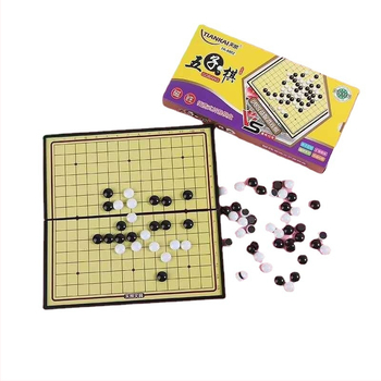 Mágneses Gomoku szett - hordozható oktatási puzzle, PVC anyag, 7-14 éveseknek