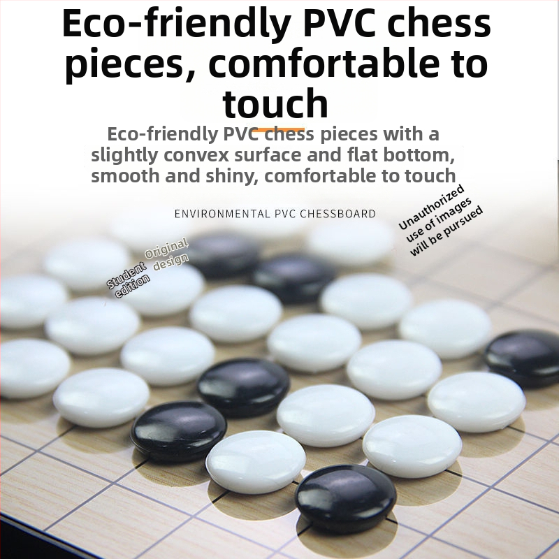 Mágneses Gomoku szett - hordozható oktatási puzzle, PVC anyag, 7-14 éveseknek