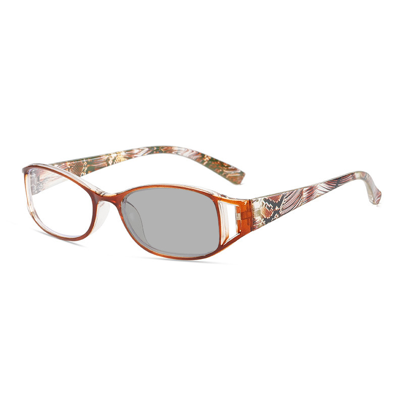 Presbyopia szemüveg, gyanta lencsék, fotokróm, teljes keret, polikarbonát keret