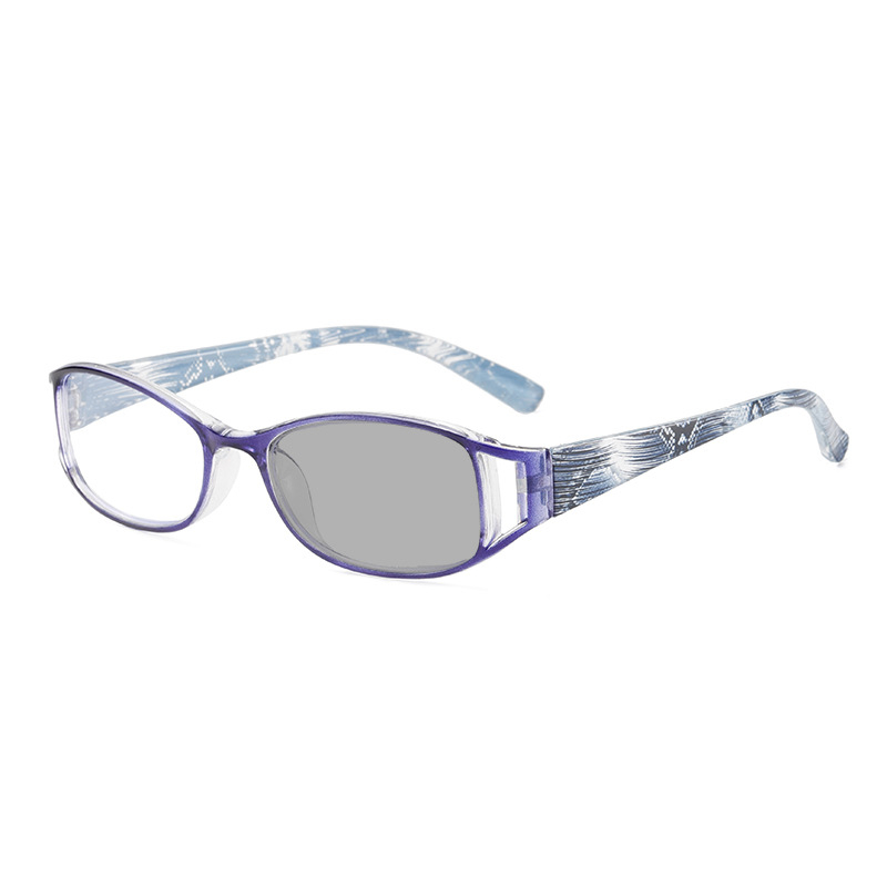 Presbyopia szemüveg, gyanta lencsék, fotokróm, teljes keret, polikarbonát keret