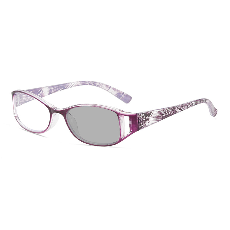 Presbyopia szemüveg, gyanta lencsék, fotokróm, teljes keret, polikarbonát keret