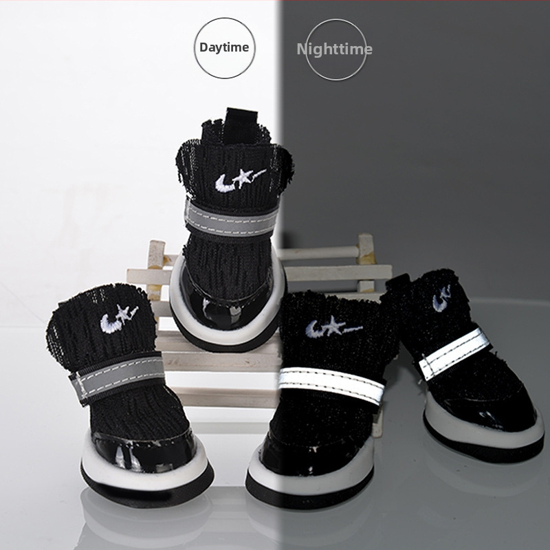 Textil kutyacipő, csúszásmentes talppal, meleg és kopásálló, szabadidős stílus