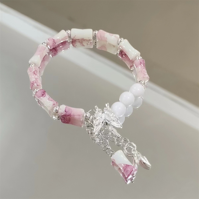 Kézzel készített üveggyöngy karkötő pillangó- és zodiákmotívumokkal, uniszex, természetes stílus, utazási ajándék, nyár 2024