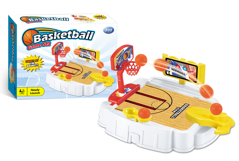 Interaktív asztali kosárlabda játék ujj-aktivált dobásokkal – műanyagból, beltéri használatra, 15–35 éveseknek