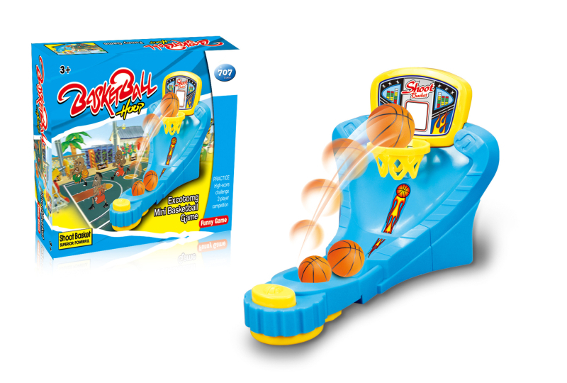 Interaktív asztali kosárlabda játék ujj-aktivált dobásokkal – műanyagból, beltéri használatra, 15–35 éveseknek
