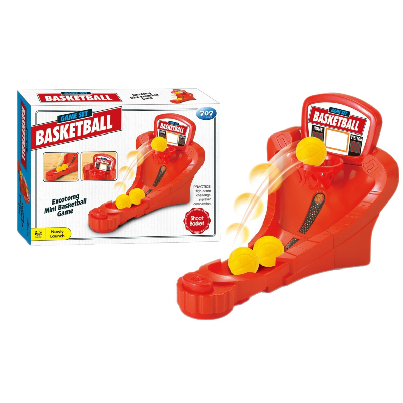 Interaktív asztali kosárlabda játék ujj-aktivált dobásokkal – műanyagból, beltéri használatra, 15–35 éveseknek