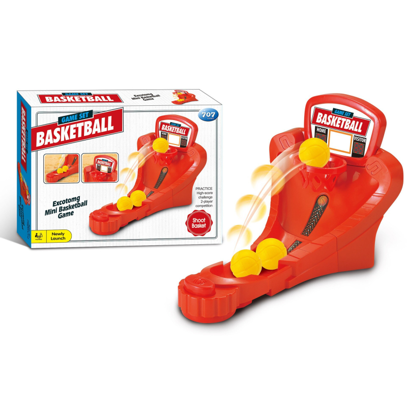 Interaktív asztali kosárlabda játék ujj-aktivált dobásokkal – műanyagból, beltéri használatra, 15–35 éveseknek