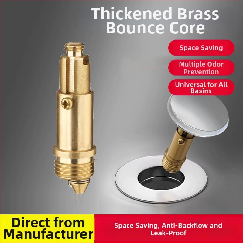 Réz alapú rugós szeleptok mosdó és lefolyó – univerzális, CE tanúsítvány, rugós működés, telepítés elérhető, Tanúsítvány száma: M.2024.206.C99407