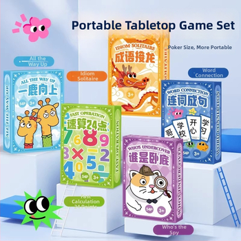 Mr. Toy Gyerekeknek szóló kártyajáték: 24 pont, gyors számolás, fejtörő — Ki a kém?