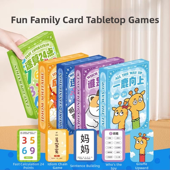 Mr. Toy Gyerekeknek szóló kártyajáték: 24 pont, gyors számolás, fejtörő — Ki a kém?