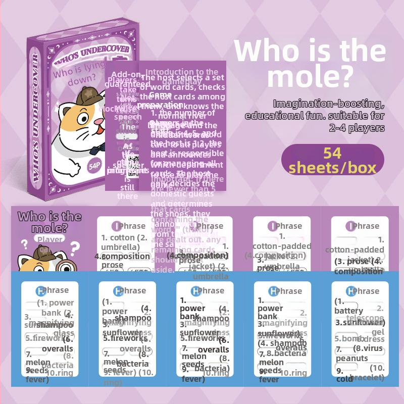 Mr. Toy Gyerekeknek szóló kártyajáték: 24 pont, gyors számolás, fejtörő — Ki a kém?