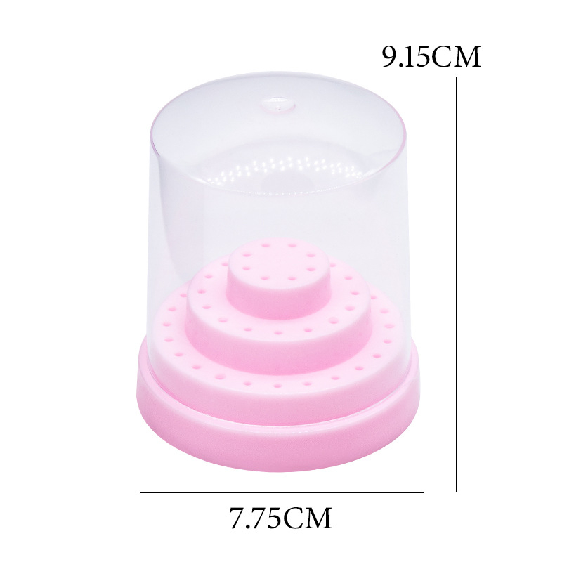 Cutie de depozitare și afișare pentru capete de frezat unghii, 48 găuri, organizator de birou, 0,08 kg, brand A makeup is beautiful