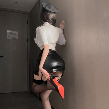 Cosplay σετ στολής: Cartoon στυλ, πολυεστερικό ύφασμα, μίνι φούστα, γιακά με πέτο, μανίκια 3/4