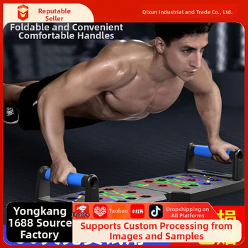 Összecsukható fekvőtámasz tartó, Qixun márka, otthoni és irodai használatra, mellkas és has edzésre, fitnesz felszerelés