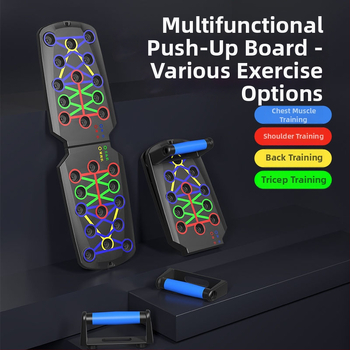 Összecsukható fekvőtámasz tartó, Qixun márka, otthoni és irodai használatra, mellkas és has edzésre, fitnesz felszerelés