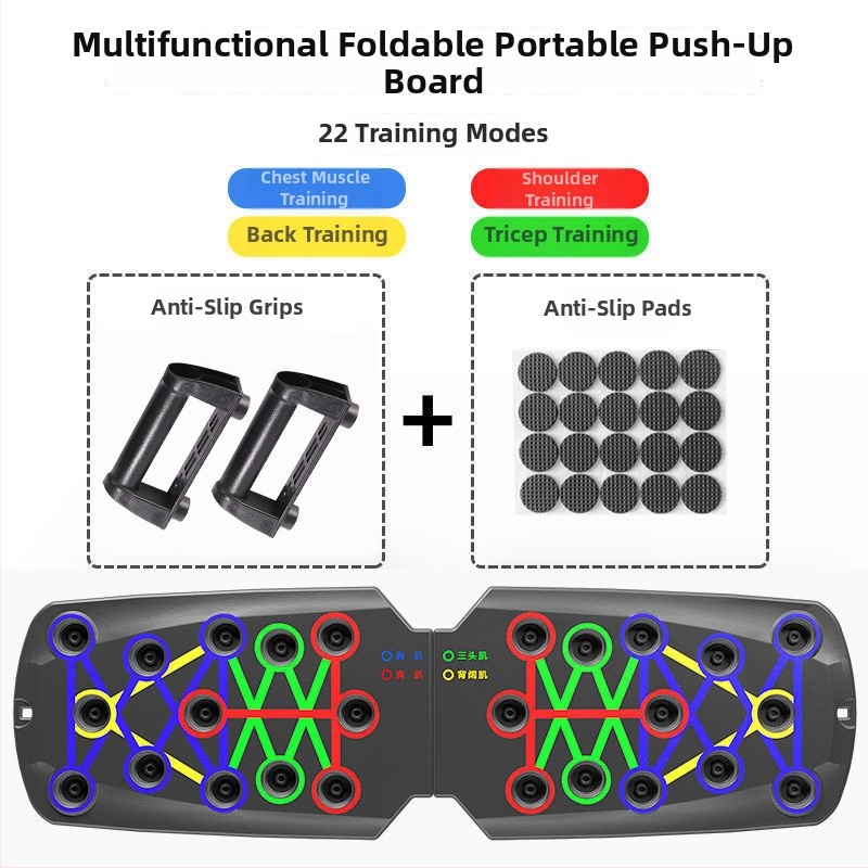 Összecsukható fekvőtámasz tartó, Qixun márka, otthoni és irodai használatra, mellkas és has edzésre, fitnesz felszerelés