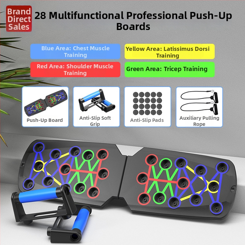 Összecsukható fekvőtámasz tartó, Qixun márka, otthoni és irodai használatra, mellkas és has edzésre, fitnesz felszerelés