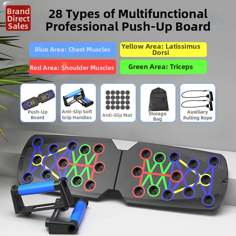 Összecsukható fekvőtámasz tartó, Qixun márka, otthoni és irodai használatra, mellkas és has edzésre, fitnesz felszerelés