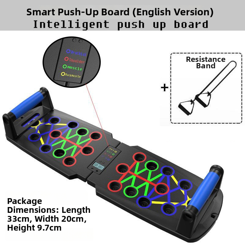 Összecsukható fekvőtámasz tartó, Qixun márka, otthoni és irodai használatra, mellkas és has edzésre, fitnesz felszerelés