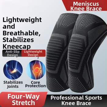 Sport térdvédők - poliészter rostból, súly alatt 100 g, univerzális illeszkedés, kosárlabda, futás és fitnesz számára