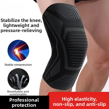 Sport térdvédők - poliészter rostból, súly alatt 100 g, univerzális illeszkedés, kosárlabda, futás és fitnesz számára