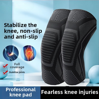 Sport térdvédők - poliészter rostból, súly alatt 100 g, univerzális illeszkedés, kosárlabda, futás és fitnesz számára