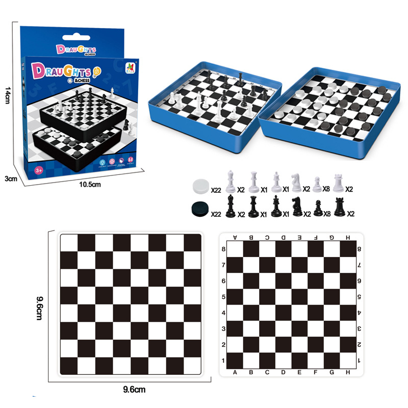 Asztali sakk gyermekeknek és családnak — oktatási puzzle sakk készlet a szellemi fejlesztéshez, kéz-szem koordinációhoz és interaktív családi játékhoz