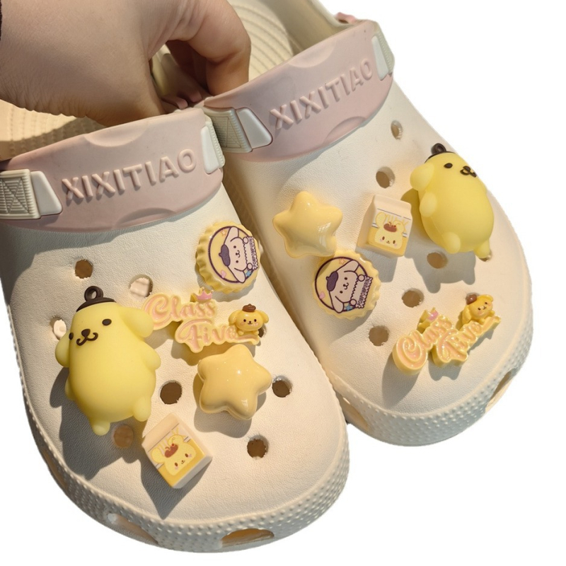 Papuci pentru copii cu design 3D floral și figuri de câine și pisică, motiv stea cu cinci colțuri, papuci de grădină pentru toate anotimpurile