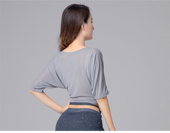 Belly Dance hálós top – Poliészter, Női, félhosszú ujjú, Chong Dance (Márka: Chong Dance; Anyag: Poliészter; Nem: Nő; Ujj hossz: Félhosszú; Szezon: Tavasz 2023)