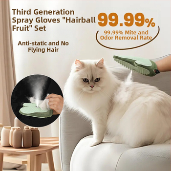 Rukavice na odstraňovanie chlpov pre domáce zvieratá – anti-statické, Rozpletanie uzlov a masáž, univerzálne priliehanie, Materiál: TPR + textil