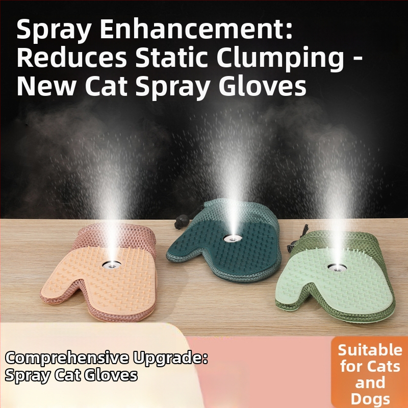 Rukavice na odstraňovanie chlpov pre domáce zvieratá – anti-statické, Rozpletanie uzlov a masáž, univerzálne priliehanie, Materiál: TPR + textil