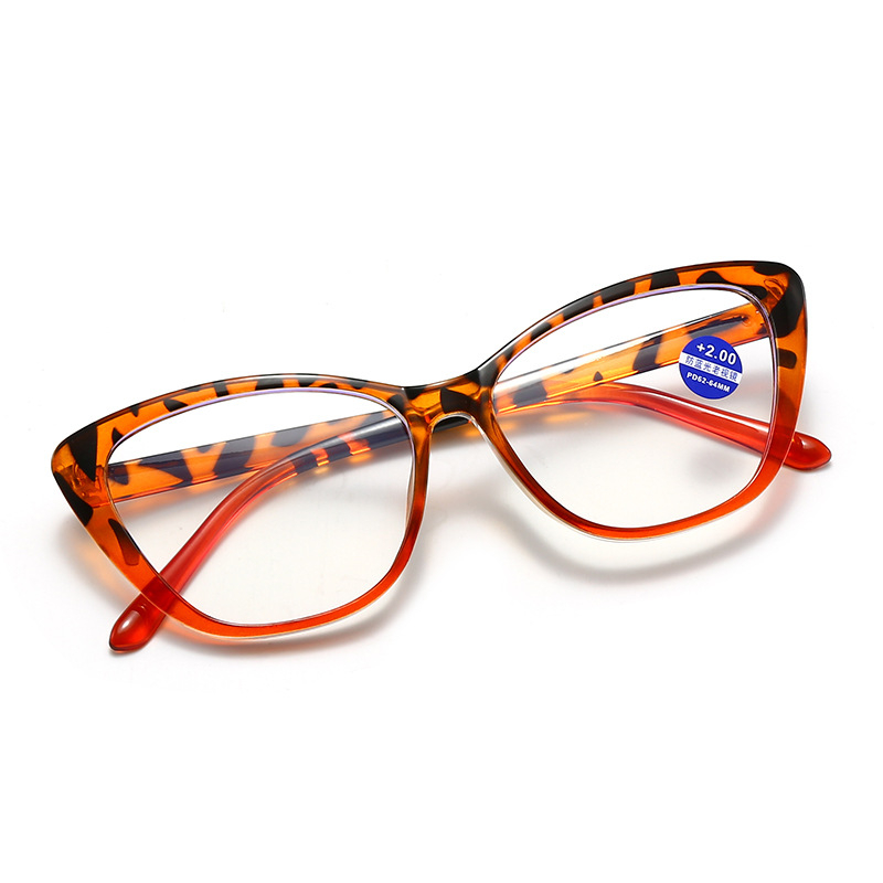 Star Road olvasó szemüveg, anti-kék fény, teljes keret, pillangó alak, PC lencsék, uniszex