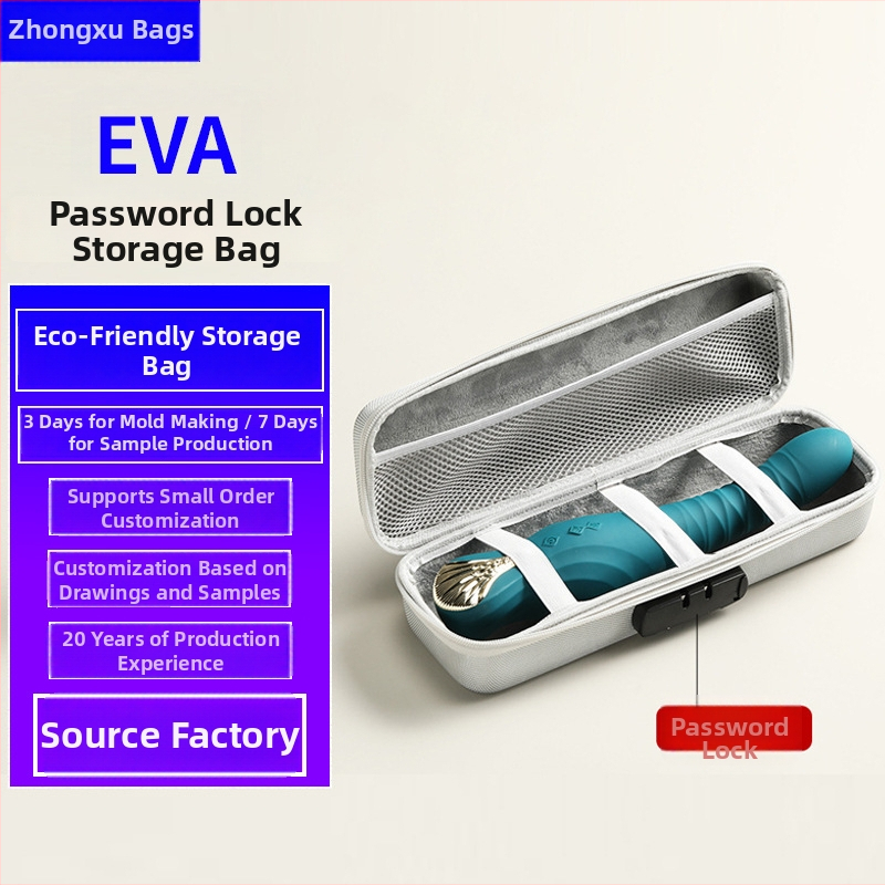 EVA úložná skriňa s heslom pre erotické hračky, model bh1316, diskrétne tvrdé puzdro