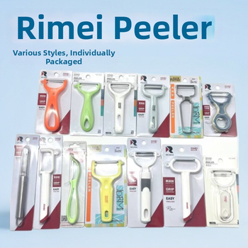 Olúpač na ovocie a zeleninu – nerezová čepeľ, plastová rukoväť; viacúčelový, tri v jednom; uvedený v lete 2021