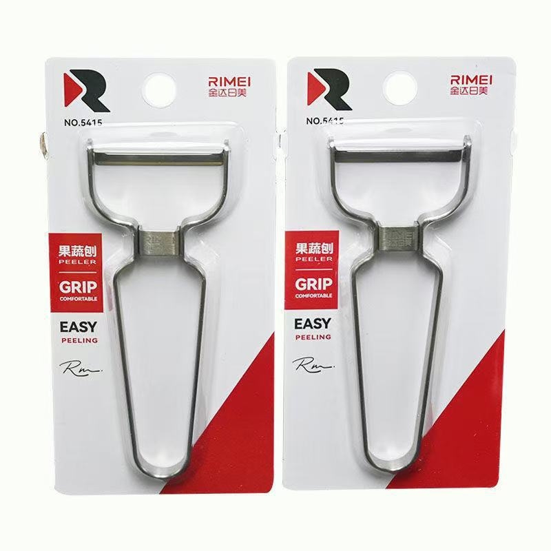 Hámozó zöldség- és gyümölcsök számára – rozsdamentes acél penge, műanyag nyél; sokfunkciós, három az egyben; 2021 nyarán debütált