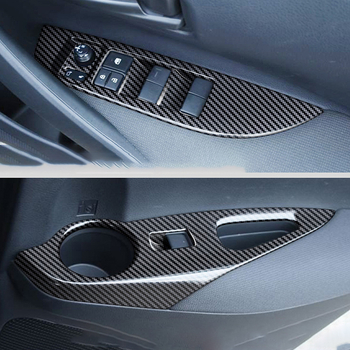 Toyota Corolla Cross (2021-2023) belső kiegészítő: pohártartó és váltókar alatti kartámasz díszítő panel; Che Shengtai; anyagok: rozsdamentes acél és ABS; modell 120411