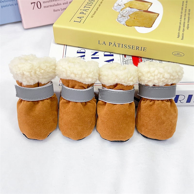 Bean Pet kutyacipő - poliészter, csúszásgátló talp, meleg, hétköznapi stílus, univerzális illeszkedés