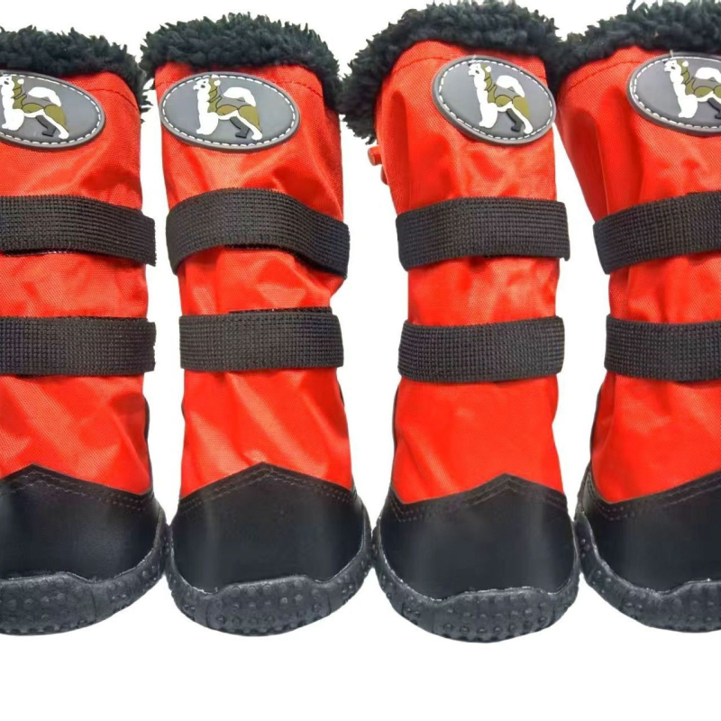 Nagytestű kutyák számára készült kutyapapucs, csúszásmentes, kopásálló, meleg fleece-béléses, őszi-téli esőcsizma Golden Retriever