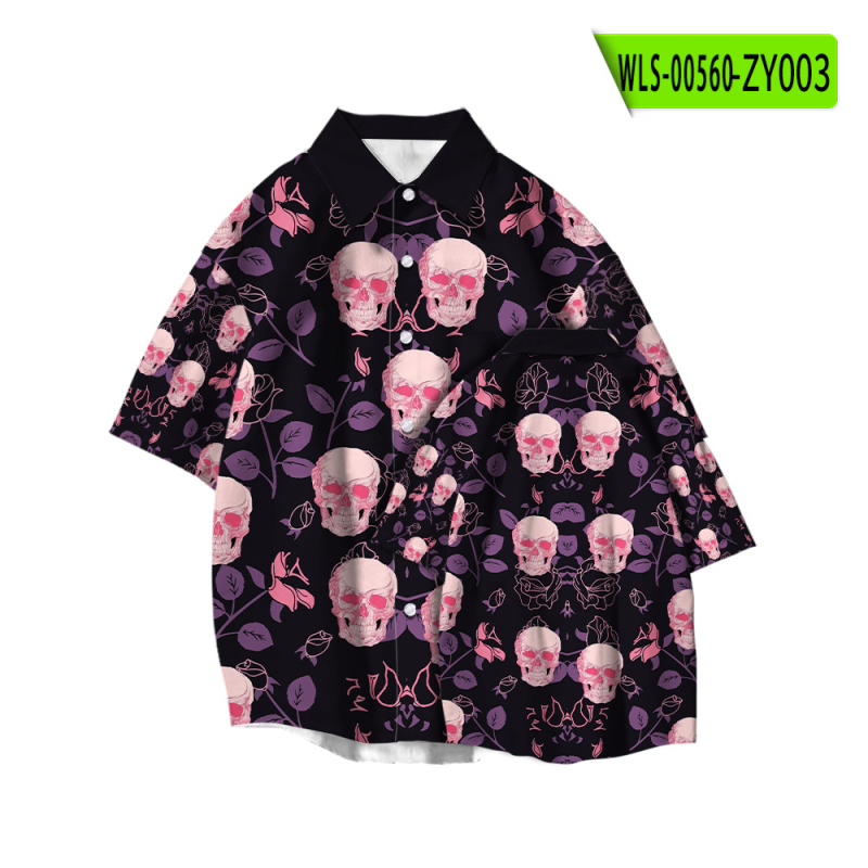 3D-s digitális nyomtatású póló, 95%+ poliészter, rövid ujjú, rever gallér