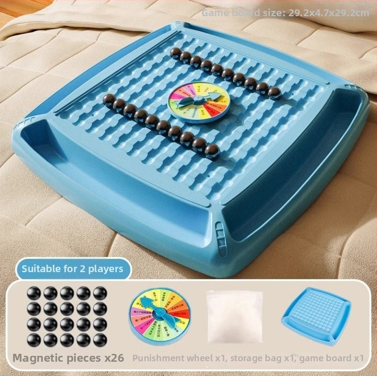 Mágneses harci sakk gyerekeknek — műanyag asztali játék mágneses figurákkal, fejleszti a kéz-szem koordinációt és a kognitív készségeket 4–14 évesek számára.