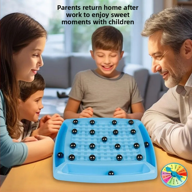 Mágneses harci sakk gyerekeknek — műanyag asztali játék mágneses figurákkal, fejleszti a kéz-szem koordinációt és a kognitív készségeket 4–14 évesek számára.