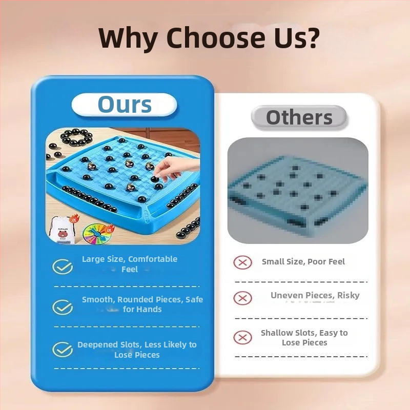 Mágneses harci sakk gyerekeknek — műanyag asztali játék mágneses figurákkal, fejleszti a kéz-szem koordinációt és a kognitív készségeket 4–14 évesek számára.