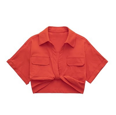 Ing rövid ujjú, rever galléros, utcai stílus, akril 50-70%