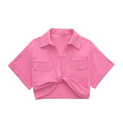 Ing rövid ujjú, rever galléros, utcai stílus, akril 50-70%