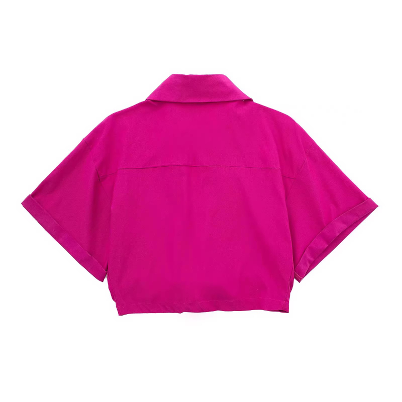 Ing rövid ujjú, rever galléros, utcai stílus, akril 50-70%