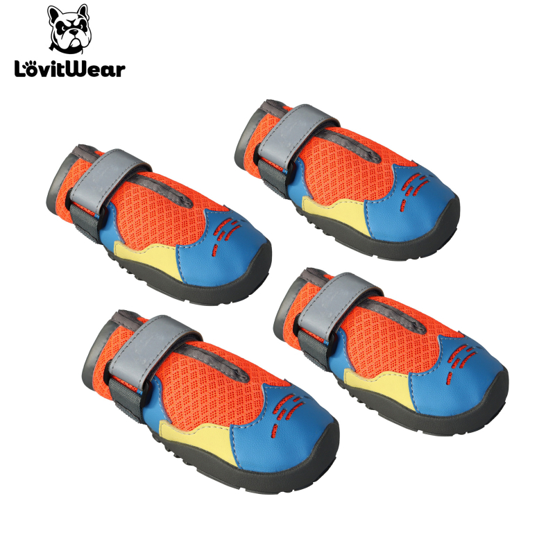 Pantofi pentru câini din cauciuc, talpă dură pentru exterior, antiderapante, rezistenți la uzură, pentru toate anotimpurile