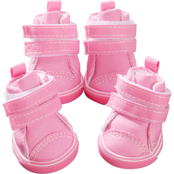 Pantofi pentru câini iarnă – antiderapant, din pânză, set de 4