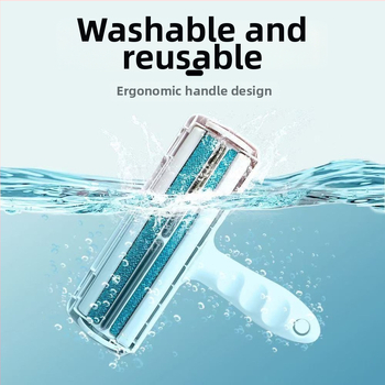 Cool Claw rolovacia kefka pre domáce zvieratá na odstraňovanie srsti mačiek a psov — jedným stlačením uvoľní srst, štvorcová hlava, PP telo