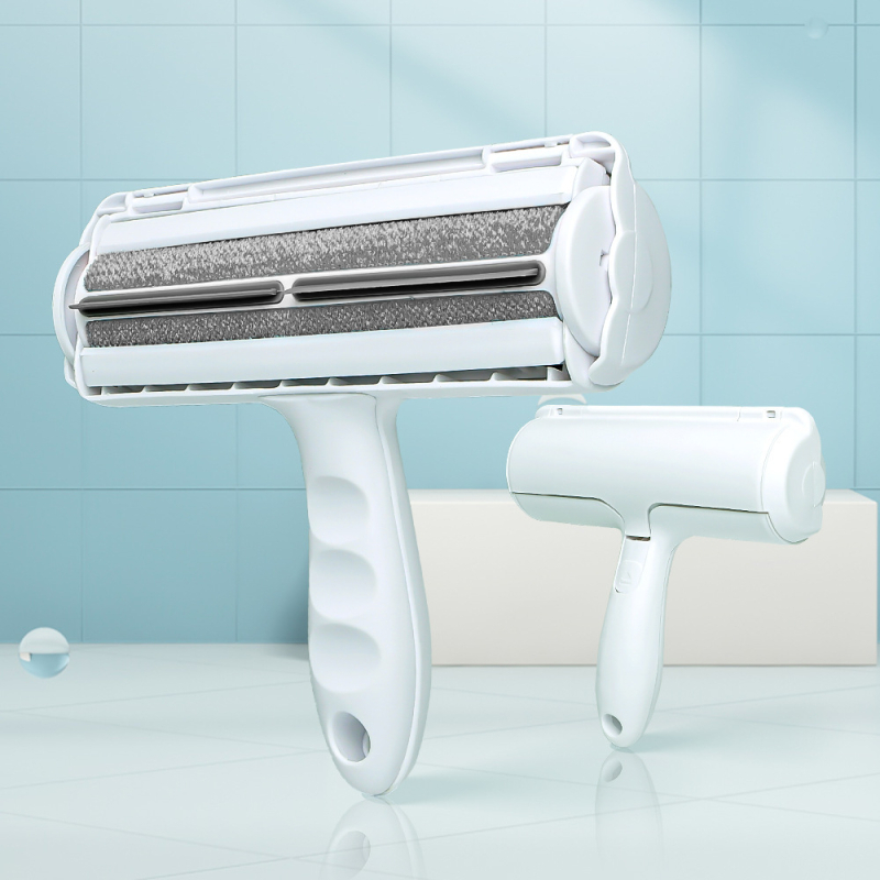 Cool Claw Perie Roll pentru animale de companie — îndepărtarea părului de la pisici și câini — ejectare păr cu un singur clic, cap pătrat, corp PP